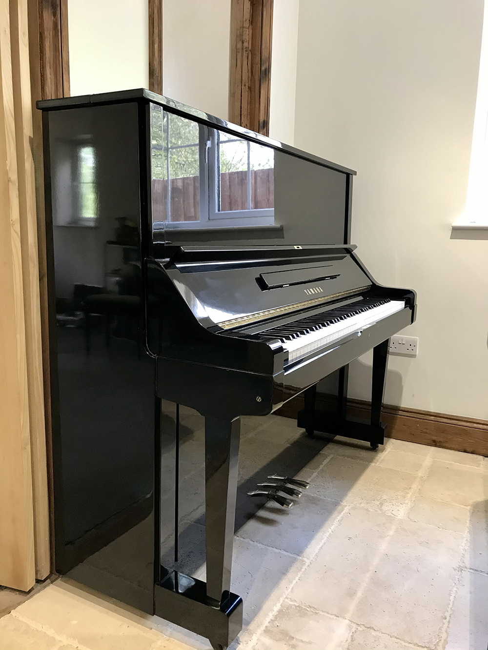 yamaha,u3x,upright,piano,black,gloss,130cm,mint,condition,used,dorset