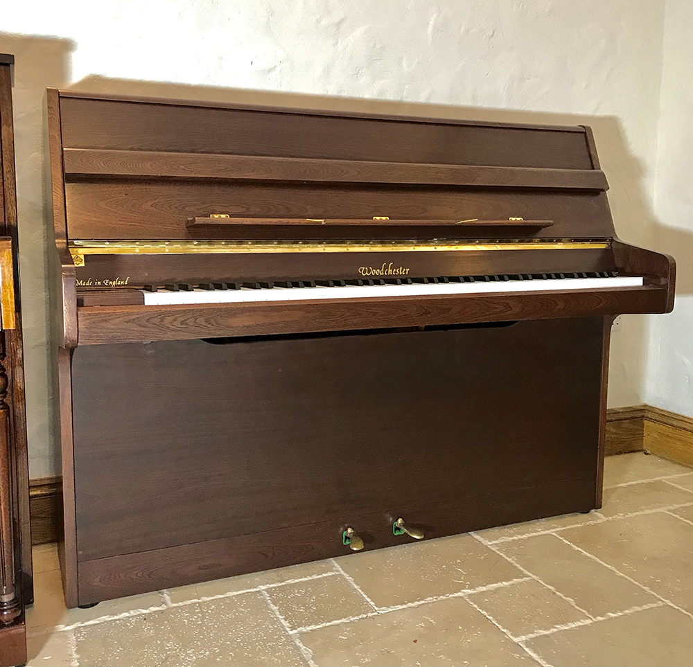 woodchester,upright,piano,walnut,modern,sale,dorset,used