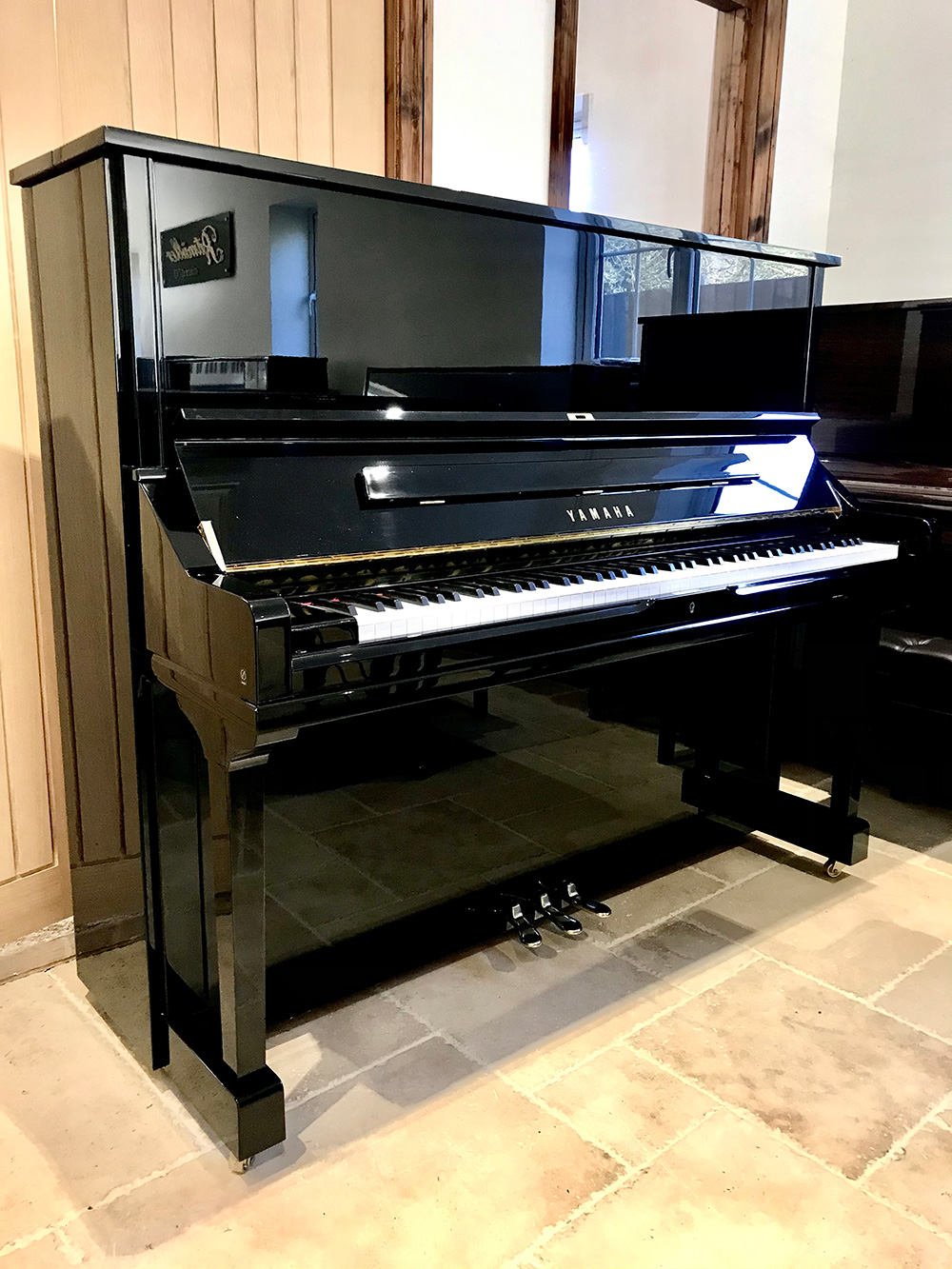 yamaha,u3s,upright,piano,black,gloss,130cm,mint,condition,used,dorset