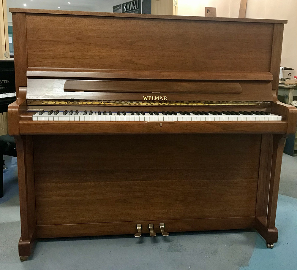welmar,upright,piano,walnut,sale,dorset