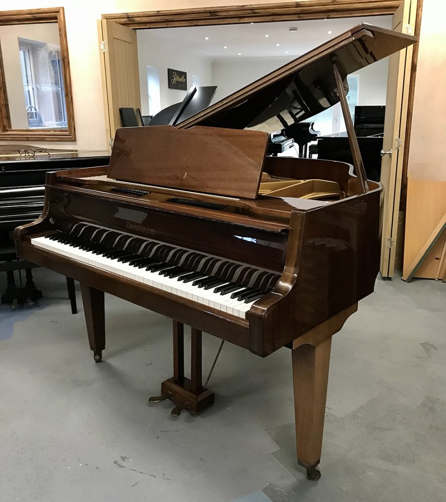 zimmermann,baby,grand,piano,sale,dorset,used,mahogany