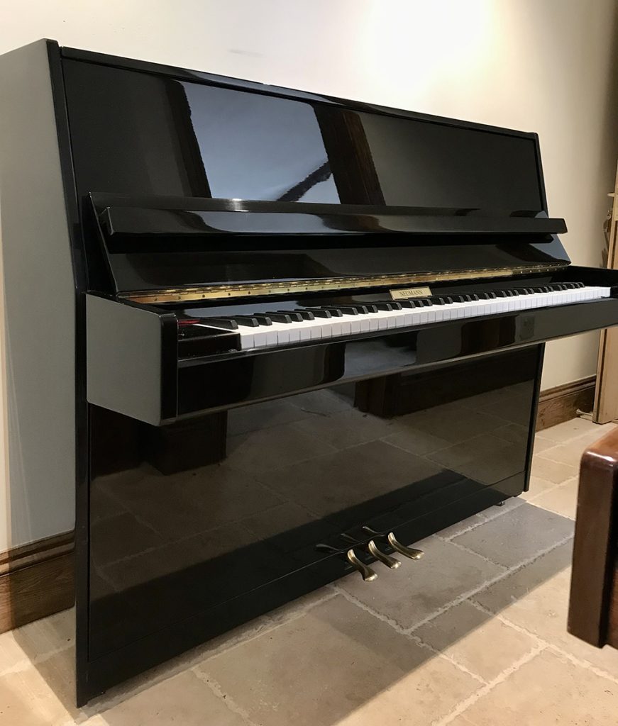 used,upright,piano,dorset,modern,black,high,gloss